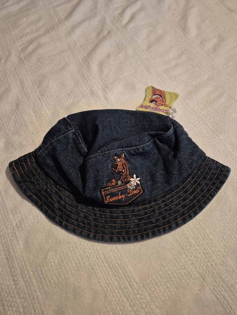 Scooby-Doo One size jean bucket hat NWT 1999 fits big kids to adult